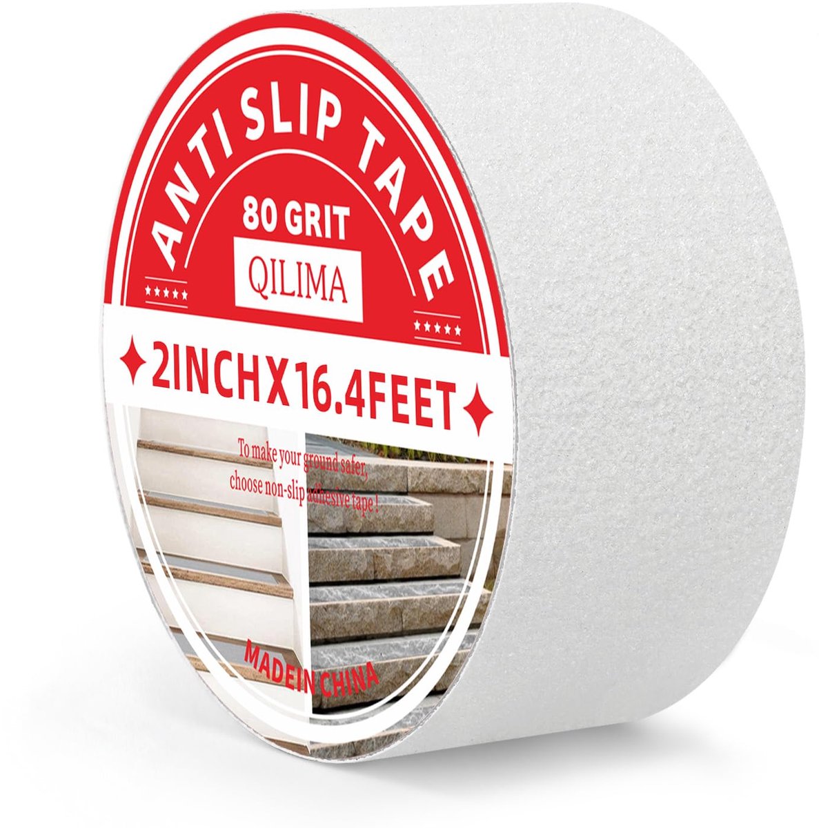 SnelShoppen - Anti-slip Tape Transparant 50mm x 5m - Sterke Grip Tape voor Trappen, Stappen, Ramps en Paden - Veiligheidsband met Hoge Traction