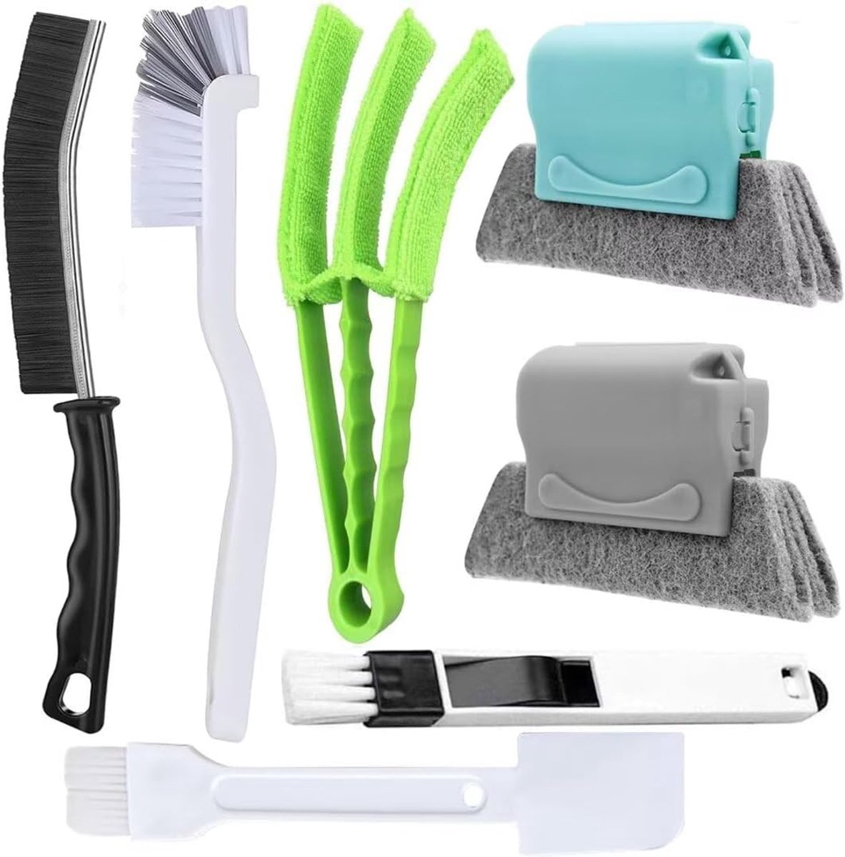 SnelShoppen - Crevice Cleaning Brush voor diepe reiniging van smalle ruimtes, multifunctionele schoonmaakborstel voor badkamer, keuken, blinden en mee