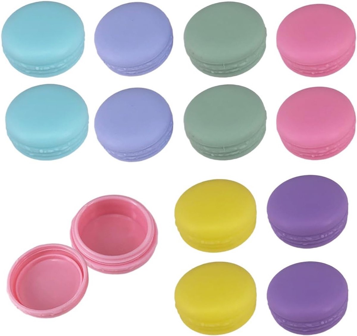 Kleurige Sieradenbox voor 12 Stukken - Draagbare Mini Opbergdoos voor Oorbellen, Ringen en Kralen in 6 Kleuren
