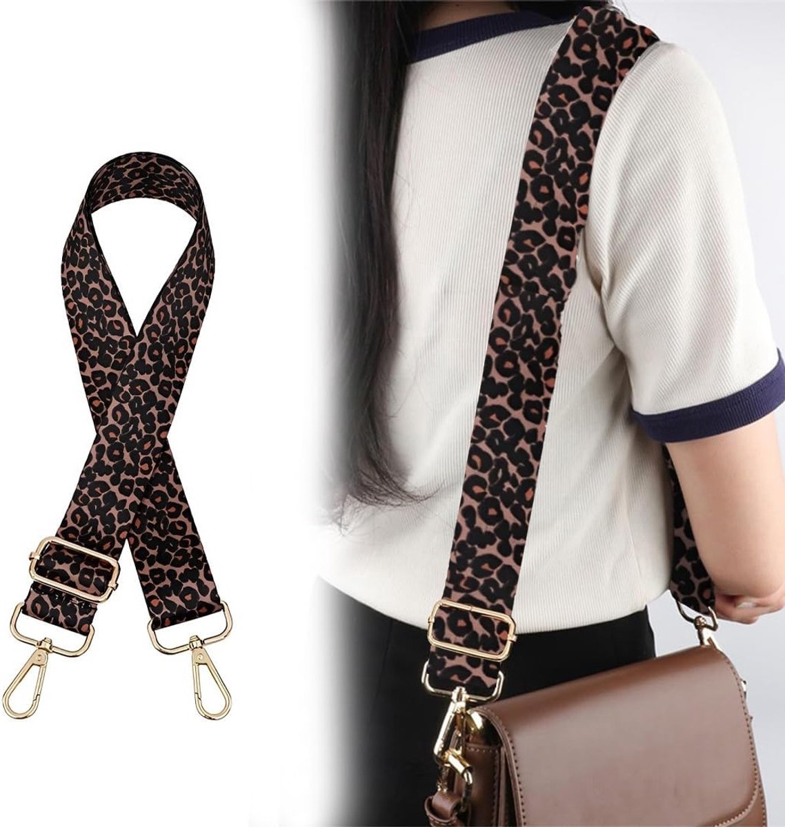 Verstelbare schouderriem voor handtas en schoudertas met karabijnhaak, brede band voor crossbody en damesmode, knutselaccessoires en tasaccessoires