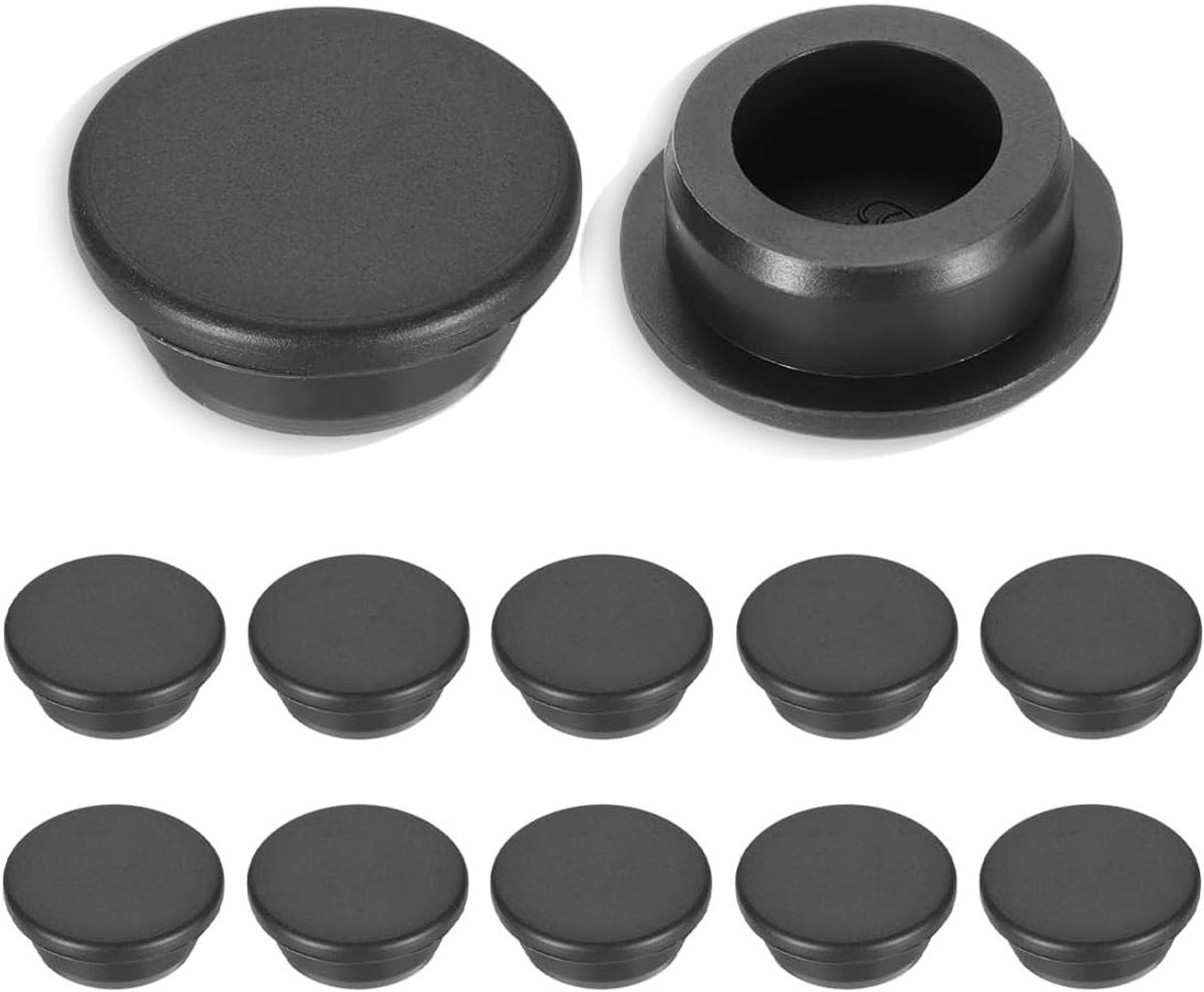Siliconen rubberen doppen 29.1 - 29.3 mm - zwart - hoge elasticiteit - uitstekende isolatie - ShopVlot