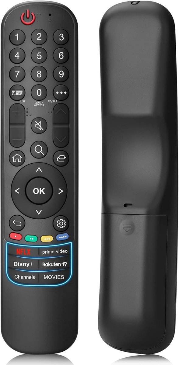 SnelShoppen - Vervangende Afstandsbediening voor LG Smart TV - Universele Magic Remote voor UHD OLED QNED LED LCD Series - Geen Stem- en Aanwijsfuncti
