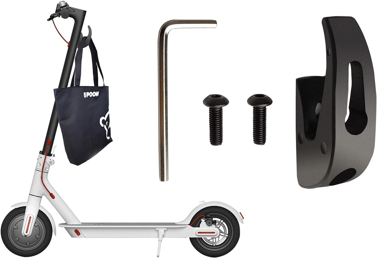 SnelShoppen - Hook voor E-scooter Accessoires - Praktische Haak Geschikt voor Elektrische Scooter Pro 2/1S/3 Series/M365/Lite - Handig voor Tassen en
