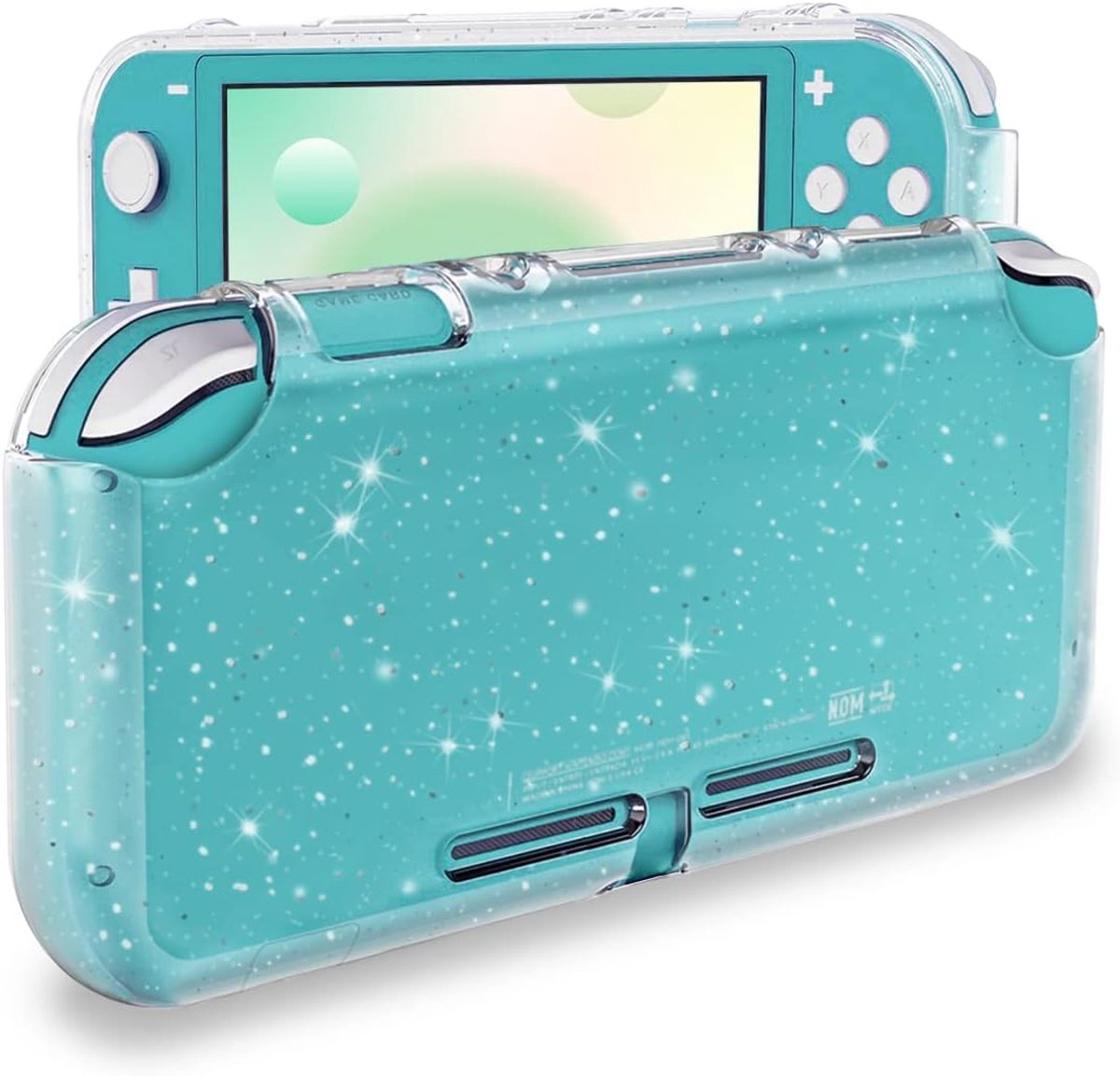 SnelShoppen - DLseego Protective Case voor Switch Lite 2019 - Crystal Glitter Bling Soft TPU Cover - Shockproof en Anti-Scratch Bescherming - Transpar