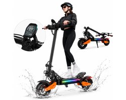Elektrische step voor volwassenen, opvouwbare e-step voor volwassenen, 750W motor, 48V 15.6Ah 75 km bereik, elektrische step met zitting