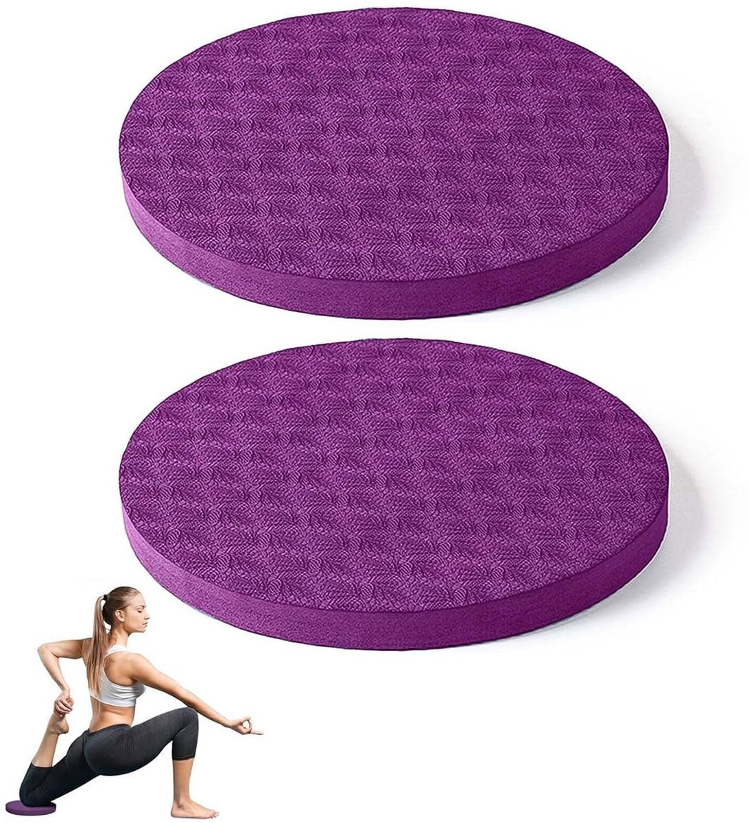 Set van 2 Yoga Knieschijven - Antislip Kussens voor Yoga, Pilates en Meditatie, Comfortabel en Duurzaam Fitnessaccessoire