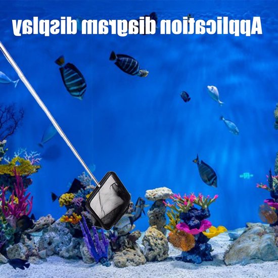 Telescopisch Schepnet voor Aquarium - Verstelbare Lange Handgreep 21-40.5 cm, Robuust en Duurzaam, Ideaal voor Vissen en Onderhoud — afbeelding 4