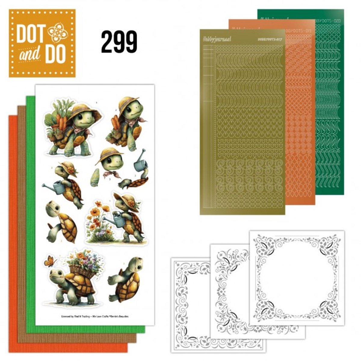 Dot and Do 299 - Cute Animals - Hobbydots - Prachtige handgemaakte kaarten - Gratis verzonden - DODO299