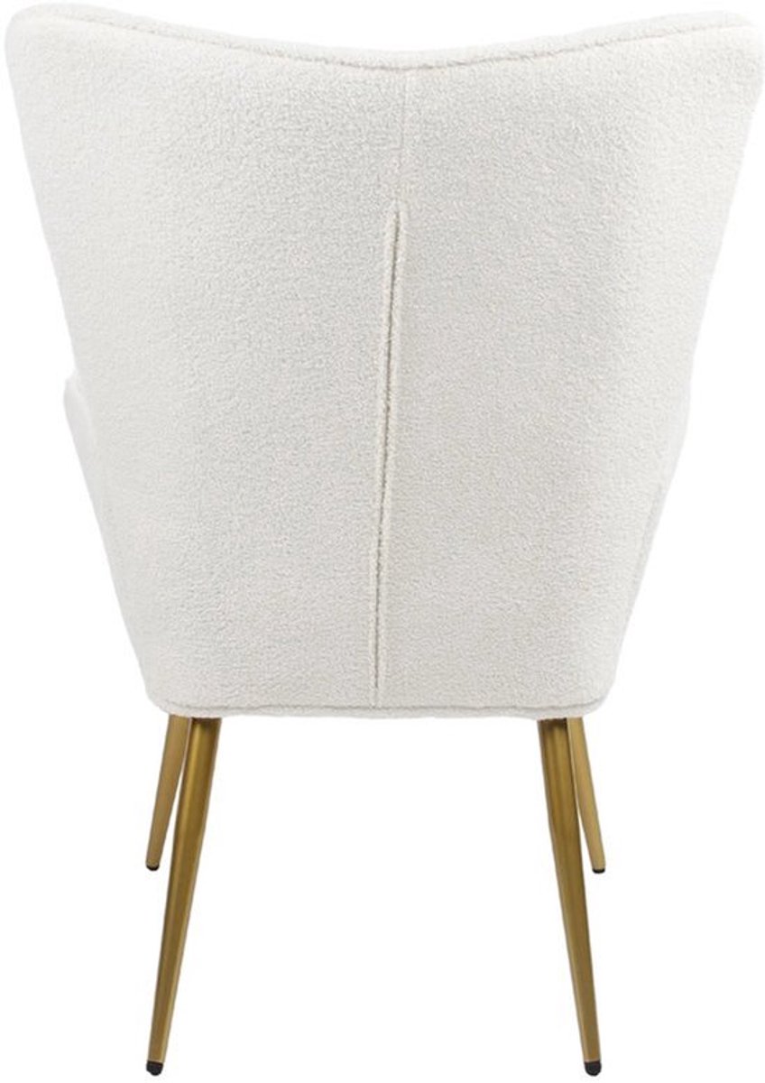 Loungestoel – Relaxstoel – Fauteuil – Zitstoel – Met Voetenbank – Teddy Bekleding – Ergono