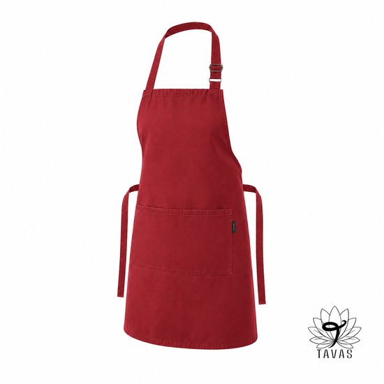 Tablier de cuisine simple Bordeaux Tablier de cuisine réglable professionnel Dames Restauration Qualité Tablier de cuisine Femme Tablier taille unique