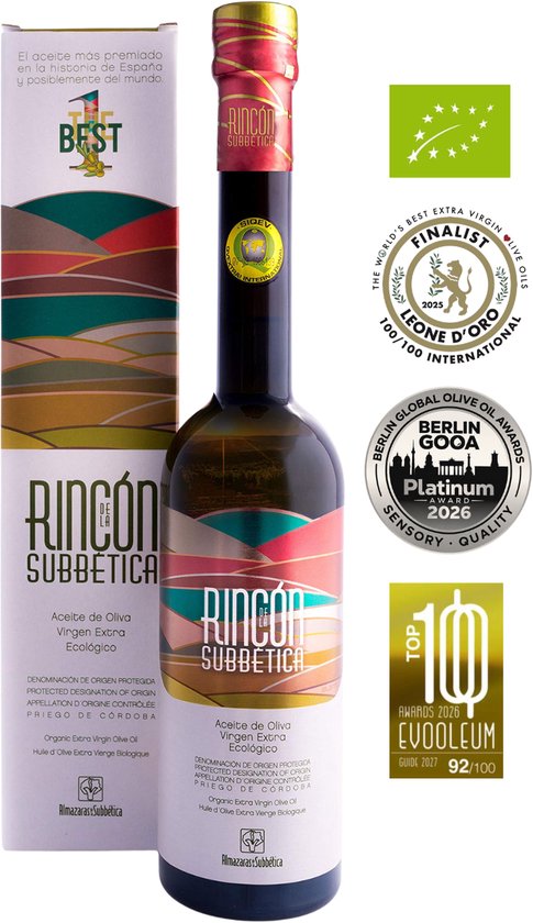 Rincon de la Subbetica - Prijswinnende Biologische Extra Vierge Olijfolie - 500ml