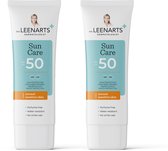 Drs Leenarts 2x Zonnebrand SPF50 100ml voor Gezicht & Lichaam - Parfumvrij - Crème - 200ml totaal