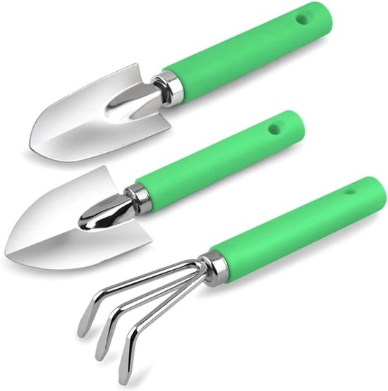 Tuingereedschap Set - Plantenverplantgereedschap - Bodem Bewerken - Houten Handvat - 3 Stuks - Niet Gespecificeerd van Tuingereedschap. — afbeelding 2