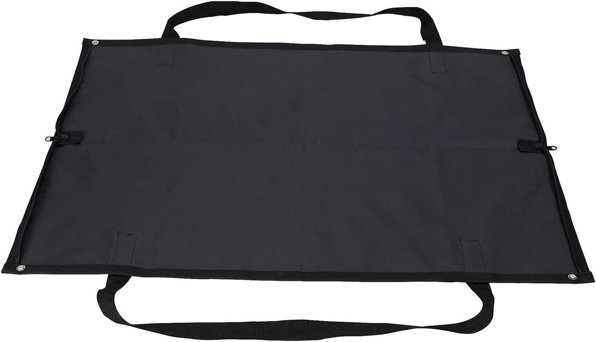 Tuinafvalzakken - Gras en Blad - Tuin opruimen - Verstevigde Handvatten - 144 x 144 cm - Zwart