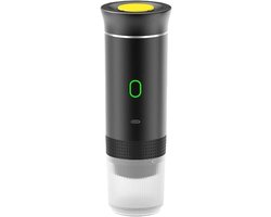 Draagbare Koffiemachine - Reis Koffiezetter - Onderweg Koffie - Draadloos Warmtepompsysteem - 0.5L Tank - Zwart