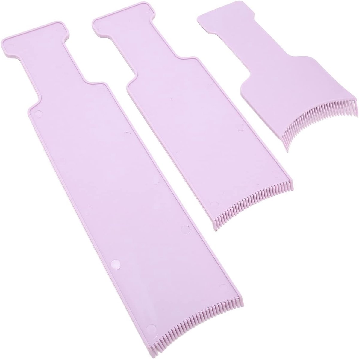 Haarverfpeddel Set - Kleurplank - Haar Kleuren - Verbreed Bordontwerp - 3 Stuks - Paars