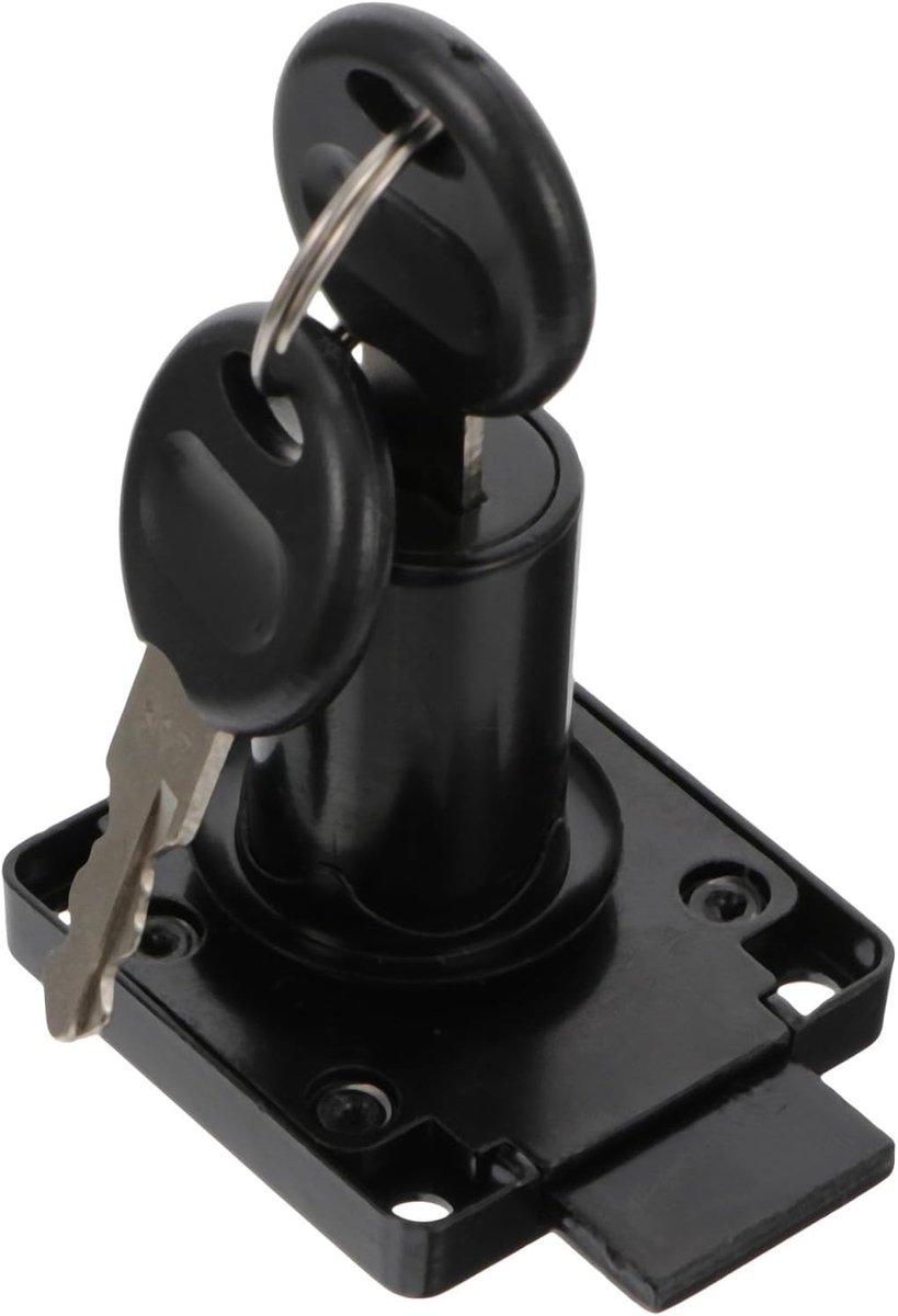 Laden Beveiligingsslot - Kastslot - Veilige Opbergruimte - Zink Legering Materiaal - 7.5 cm - Zwart