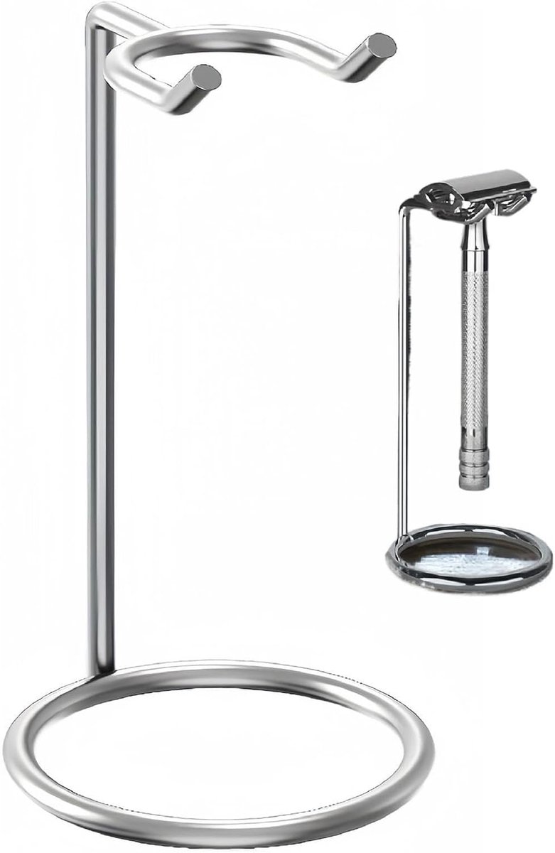 Reisscheermes Houder - Scheermes Stand Organizer - Hygiënisch Scheren - Roestvrij Staal Constructie - 5 x 12 cm - Meerkleurig