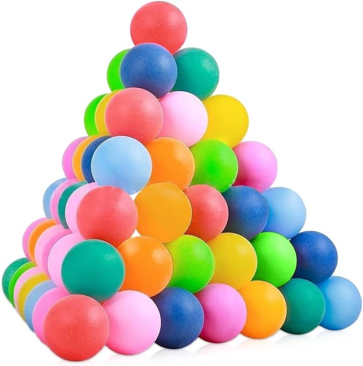 30 Stuks Gemengde Kleur Tafeltennisballen voor Training en Decoratie in Pretpark Spelletjes