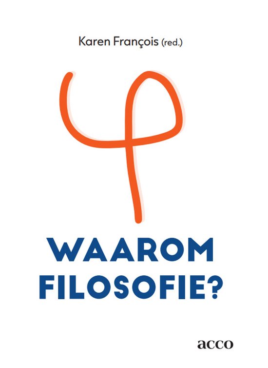 Boek met een oranje symbool en de tekst 'Waarom Filosofie?'