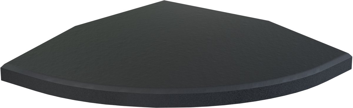 Flow Fitness Hoekprofiel Rubberen Tegel Met Waterdichte SBR-Laag - 20 x 20 x 2 cm