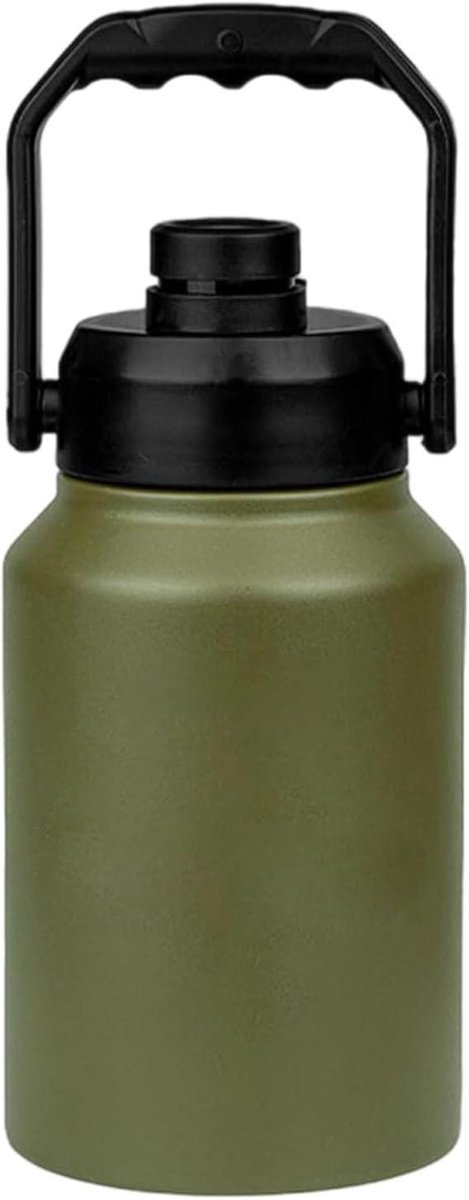 Geïsoleerde koelbox - Draagbare container - Buitenactiviteiten - Optimale warmteregeling - 2 liter - Legergroen
