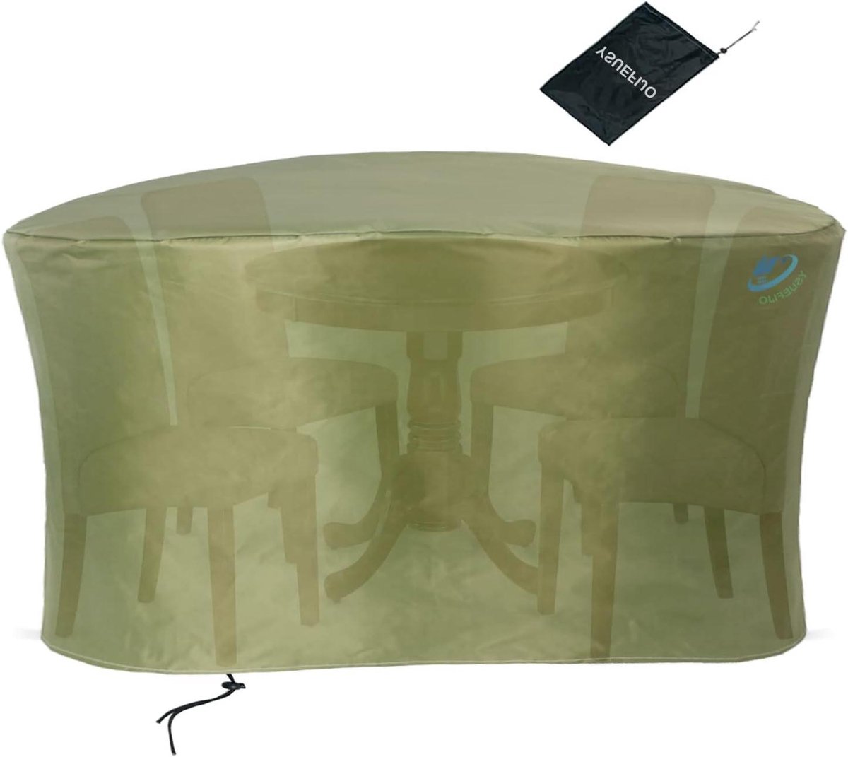 Tuintafelhoes - Terrashoes - Meubels Beschermen - 420D Oxford Stof - 330 x 120 cm - Gras Groen