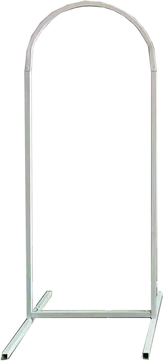 Rozenboog Metaal - Trouwboog Decoratie - Tuin Aankleden - Stevige Constructie - 150 x 80 CM - Wit