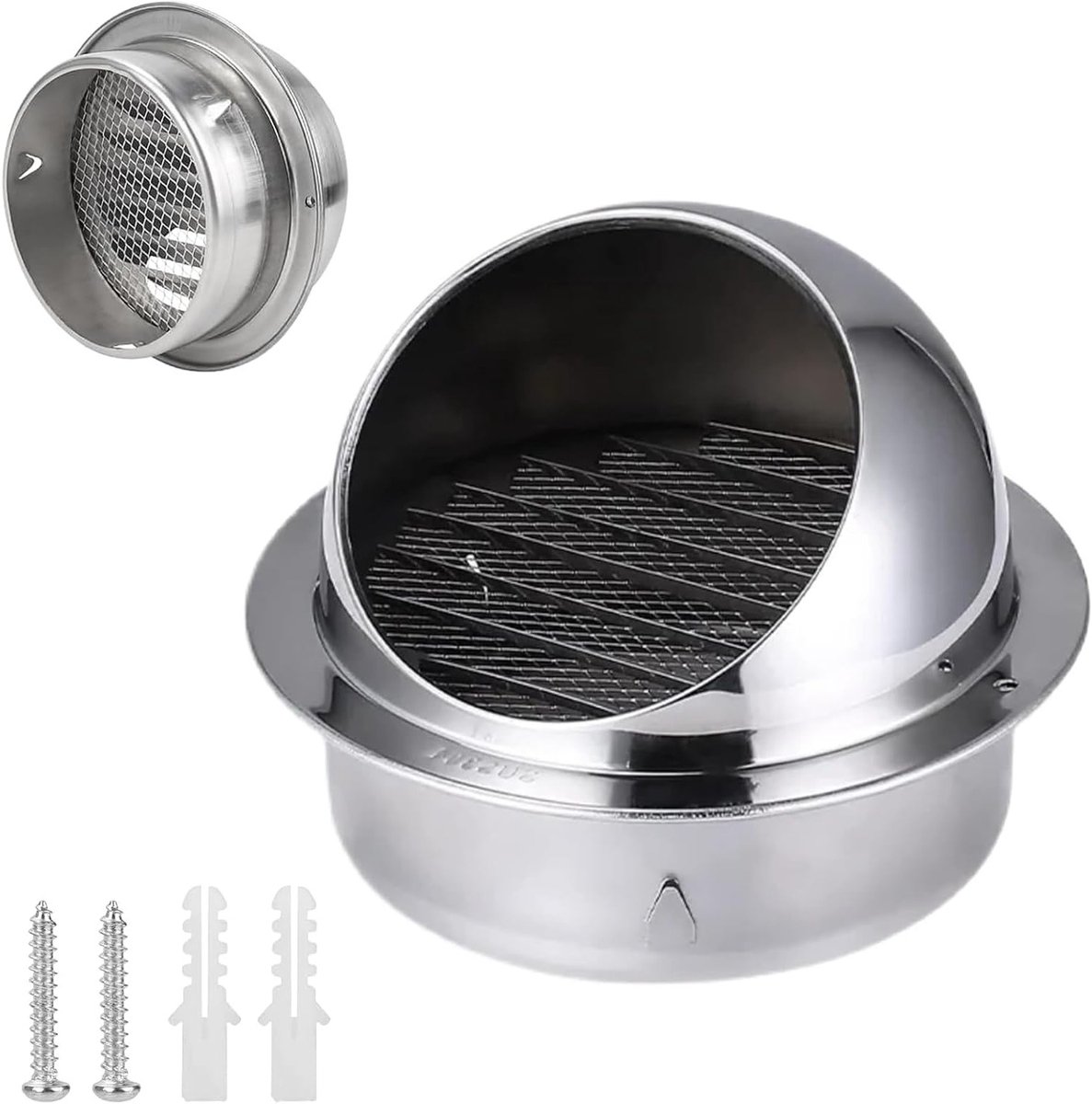 Verstelbare Ventilatiebuis voor Afzuigkap, Ventilatie Rooster en Buitenwandafvoer - 100 mm, Ideaal voor Keuken en Badkamer