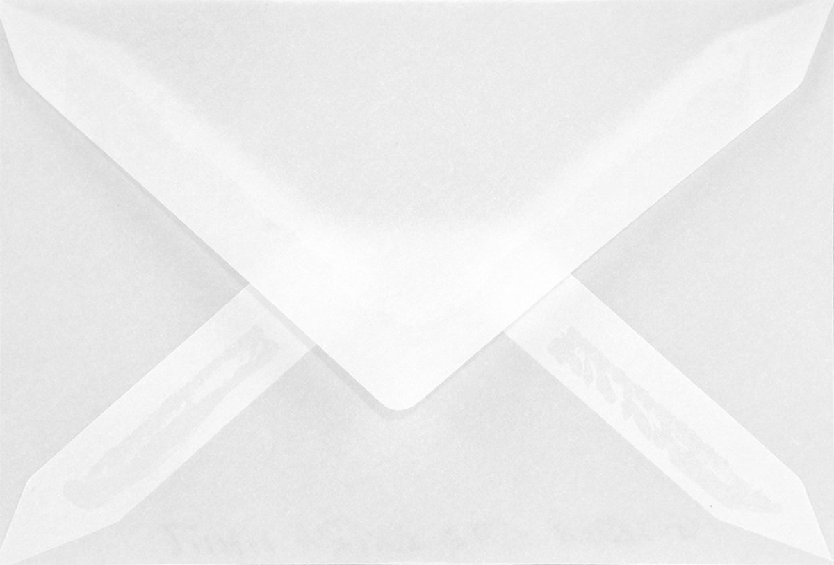 Transparante enveloppen A7 - 80 x 120 mm - 25 stuks - BK zonder lijm - 112 gram - Aster Tracing - Netuno