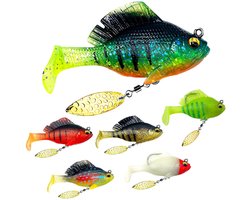Spinnerbait - 6 Stuks - Roofvissen - 6cm - 10g - Loodkopspinner - Visserskit - Ultralicht Roofvis Kunstaas - Jigheads - Shads - Visgerei - Rotation - Visaas - Hengelsport - Vis accessoires - Voor Baars, Snoekbaars, mandarijnvis, graskarper