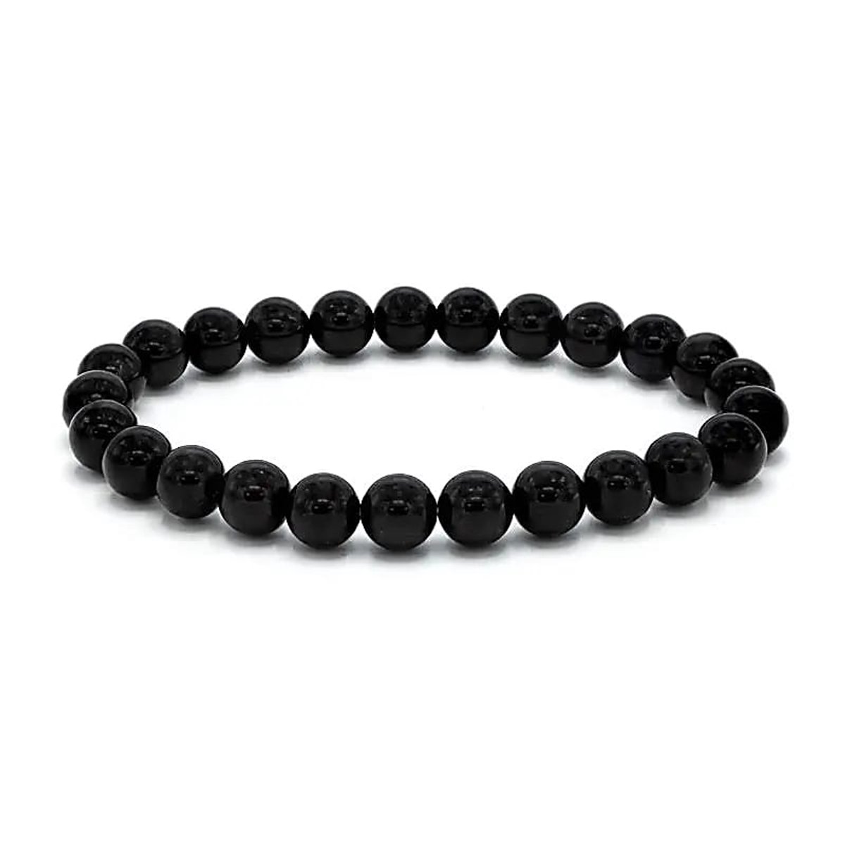 Zwarte Toermalijn - Armband - Brede pols - Dames - Heren - Cadeau - Aardend - Gift - Edelsteen - Beschermend - Stabiliteit