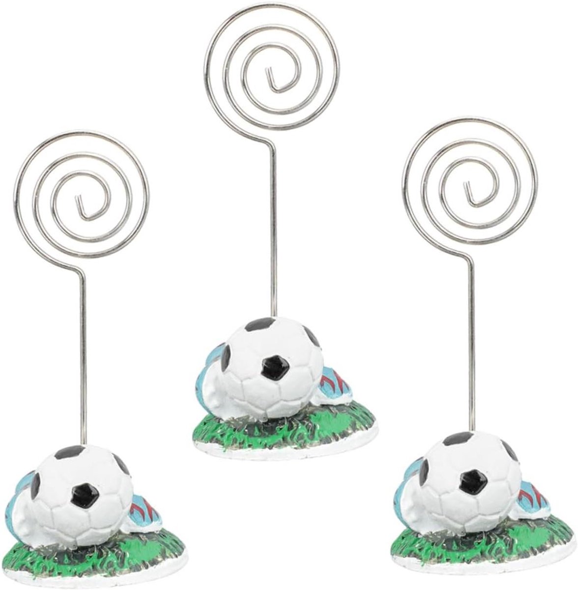 Voetbal Fotohouders - Plaatskaarthouders Memo Clips - Feestdecoratie Organiseren - Voetbal Thema Design - 10 x 4 x 4 cm