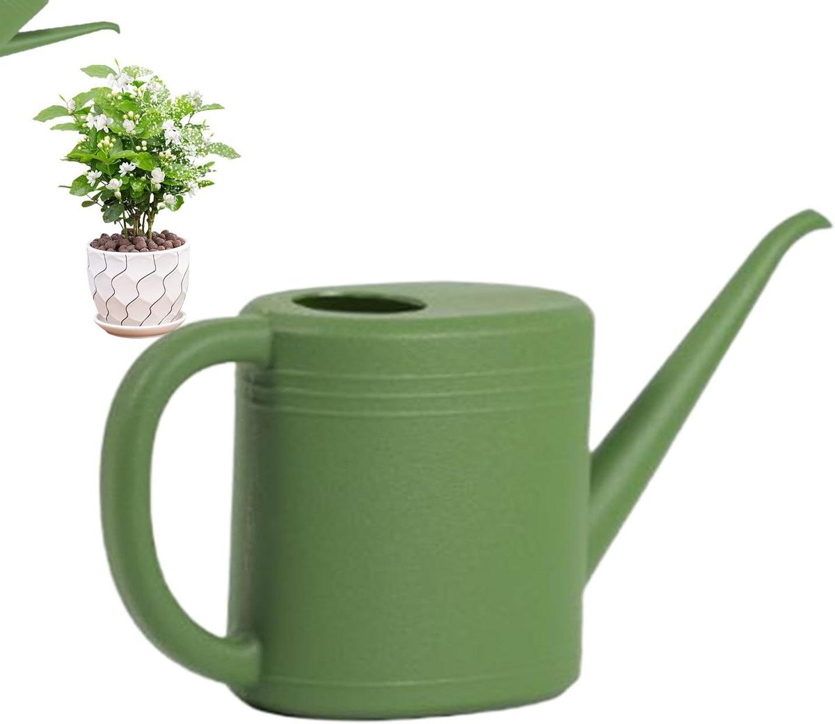 Gieter planten - Waterpot tuin - Planten water geven - Lange nauwkeurige uitloop - 1 liter - Groen