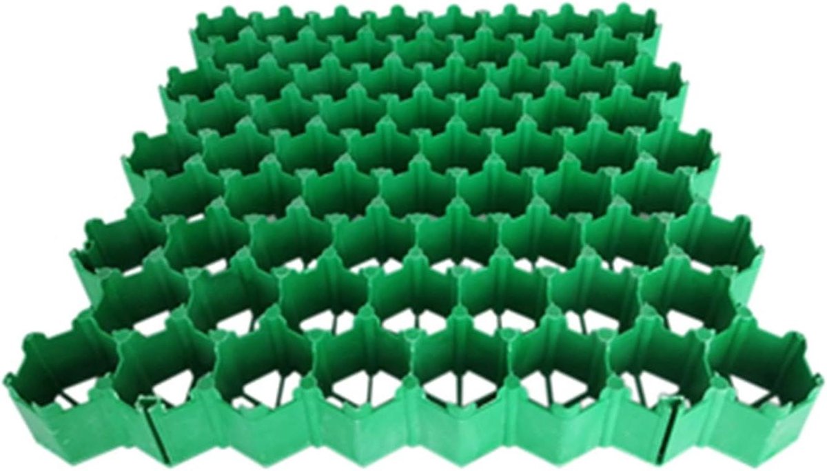 Grind Stabilisator Mat - Erosie Controle - Pad Aanleg - Heavy Duty Ontwerp - Vierkant Meter - Zwart