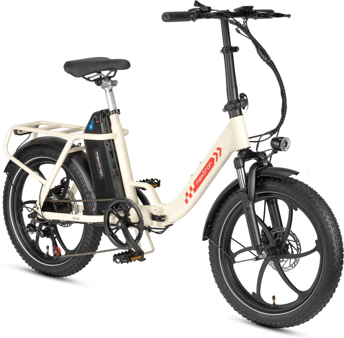 Maxturn Mule-Volwassen elektrische fiets – Accu 48V 20Ah – 7 versnellingen – Banden 20×3,0 inch