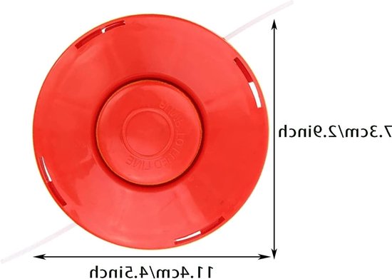 2 Stuks Bump Feed Grastrimmerkop met Vervangbare Spoel - Universele Grastrimmerkop voor Benzine Trimmers M10x1.25, Ideaal voor Tuinonderhoud en Grasverzorging — afbeelding 5