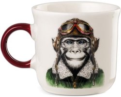 Mini Mok - Koffiecup - Koffie Genieten - Daring Design - 80 ml - Wit