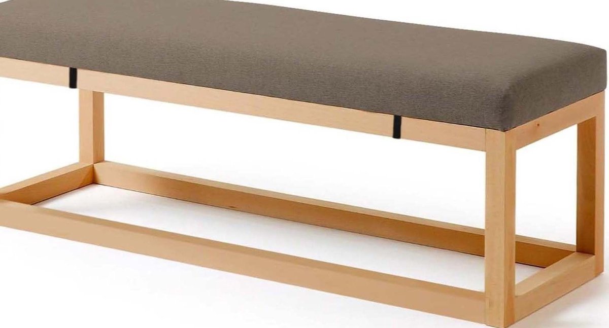 Buitenkussen Zitkussen - Tuinkussen Bankkussen - Comfortabel Zitten - Afneembare Hoes - 130x50x8cm - Grijs