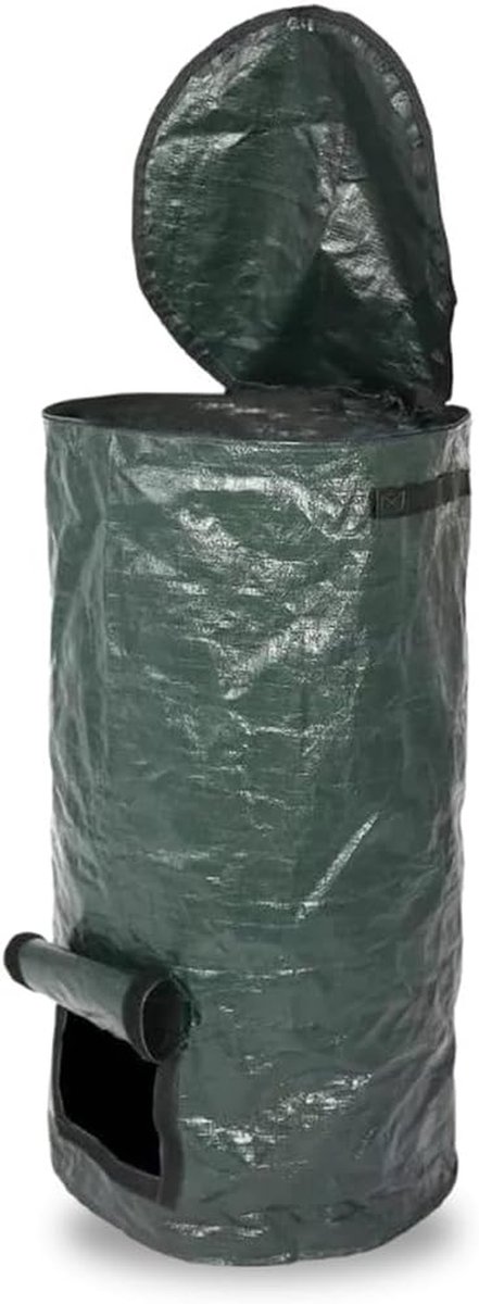 Compost Bak - Afvalzak Opvouwbaar - Keukenafval Verwerken - Water- en Zonbestendig - 34 Liter - Groen