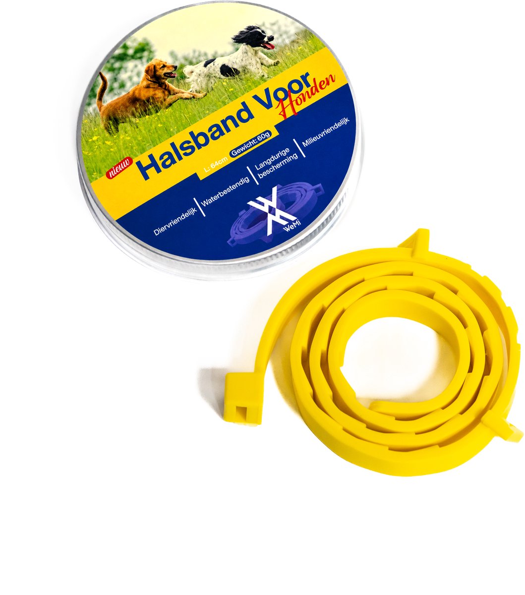 TeekShield Halsband - Hond/Puppy - Geel - Comfortabele Siliconen Halsband in Verstelbaar Design
