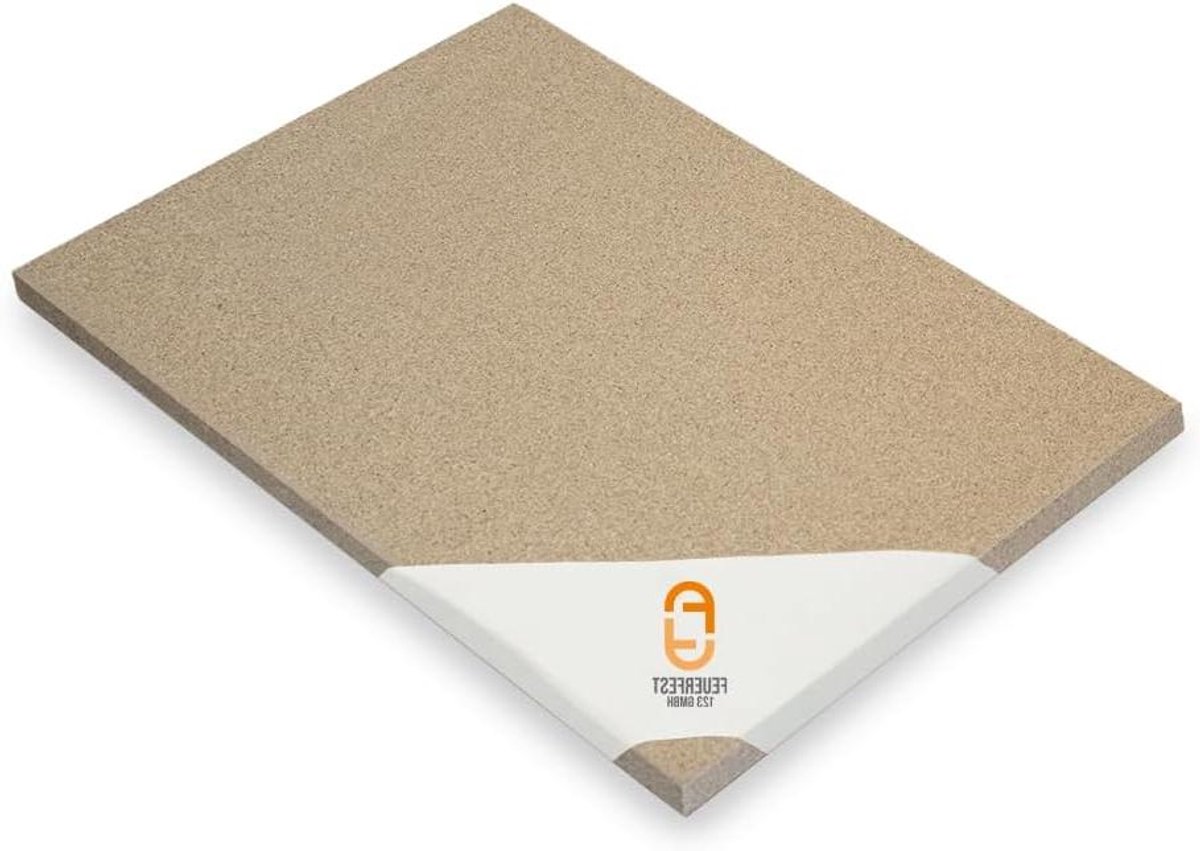 Vuurvaste Plaat - Isolatieplaat Hittebestendig - Kachel Reparatie - Tot 1150 Graden - 60x50x3.5cm - Chamotte
