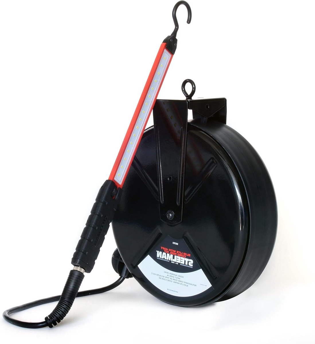 Extra Slanke LED Werk- en Inspectielamp met 12 Meter Intrekbaar Snoer en Magneet