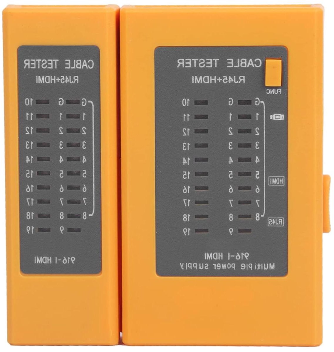 Kabeltester - Netwerk Lijnzoeker - Netwerk Installatie - Indicator Display - RJ45 HDMI - Zwart