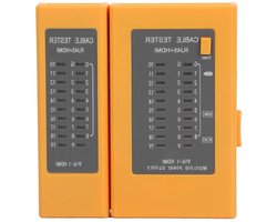 Kabeltester - Netwerk Lijnzoeker - Netwerk Installatie - Indicator Display - RJ45 HDMI - Zwart