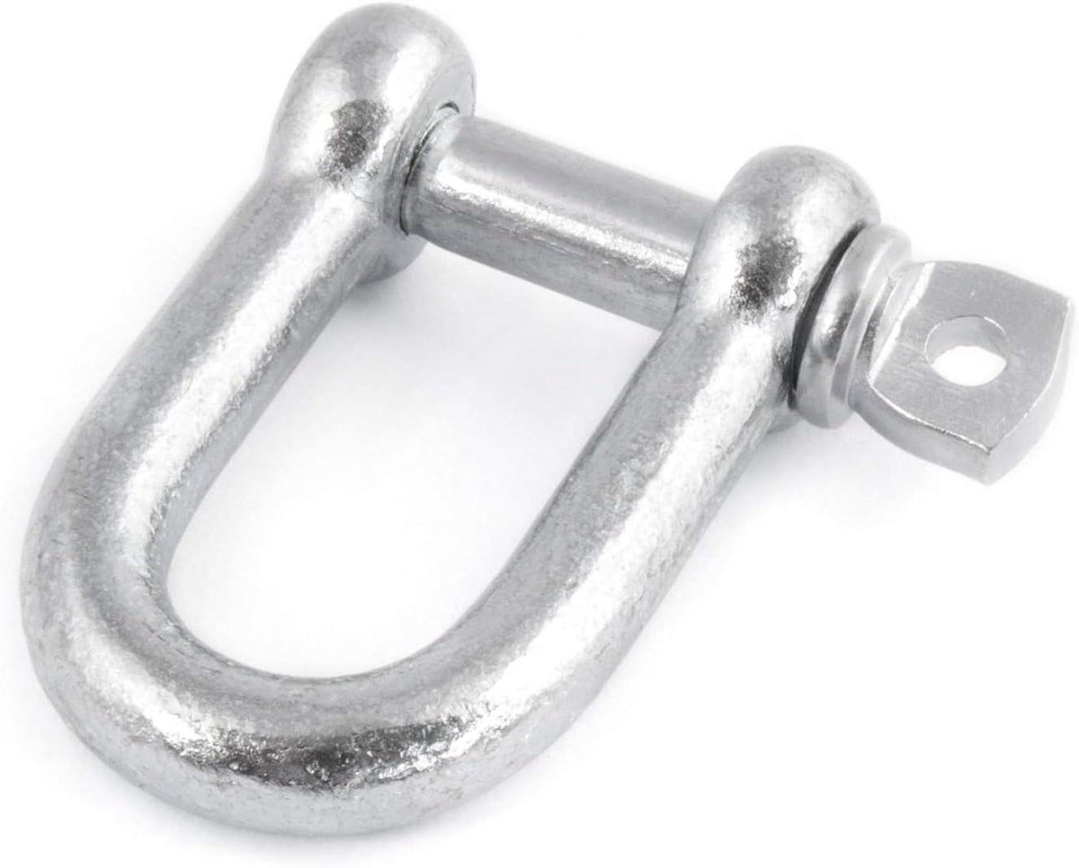 Stalen Sluitingen - Ketting Haken - Touw Bevestigen - Verzinkt Staal - 18 mm - Zilver