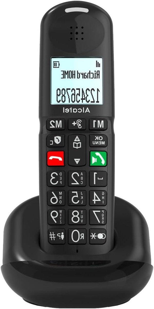 Vaste Telefoon - Huis Telefoon - Thuis Bellen - Duidelijk Display - 102 x 65 x 112 cm - Zwart