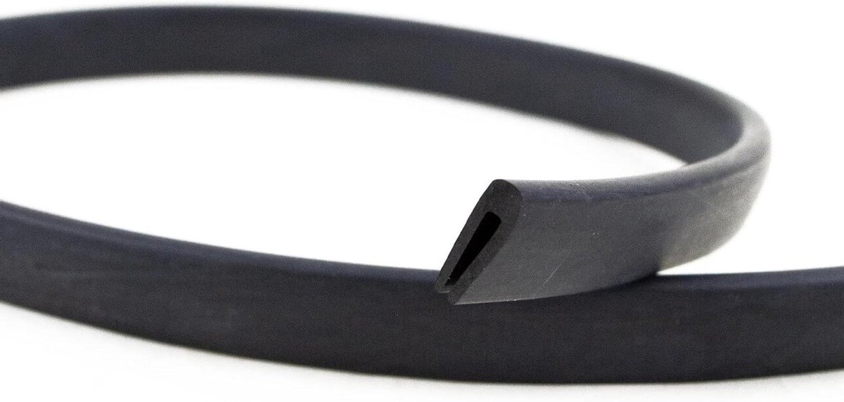 Rubberen Afdichting Profiel - Randbescherming Strip - Universeel Afschermen - Flexibel EPDM Rubber - 5 meter - Zwart