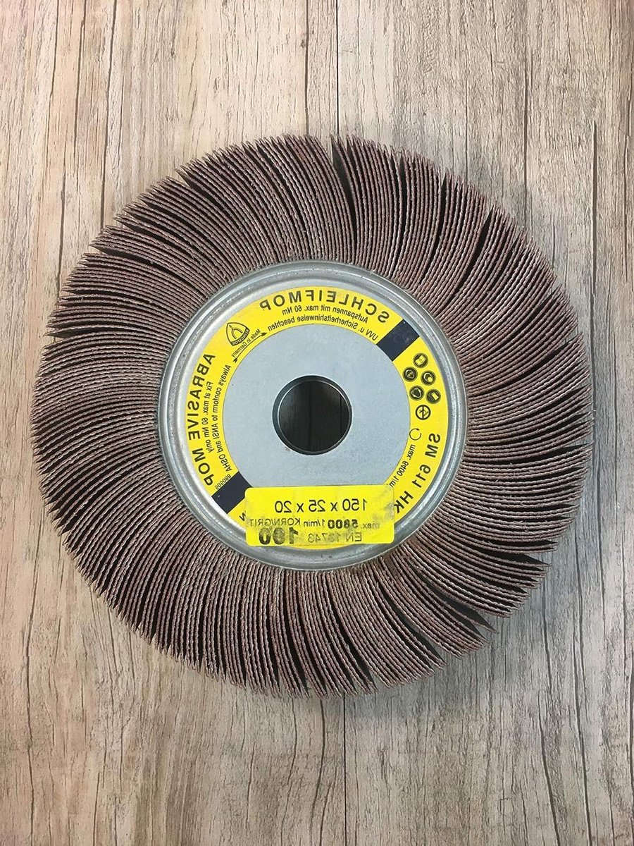 Lamellenslijpschijf - Polijstschijf Schuurschijf - Metaal Bewerken - Hoge Slijpkracht - 150 x 25 mm - Bruin