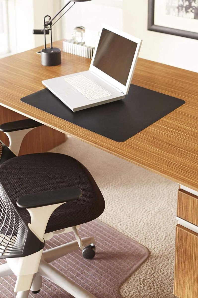 Bureauonderlegger - Bureau mat - Bureau beschermen - Biobased en ftalaatvrij - 48 x 61 cm - Natuurlijk